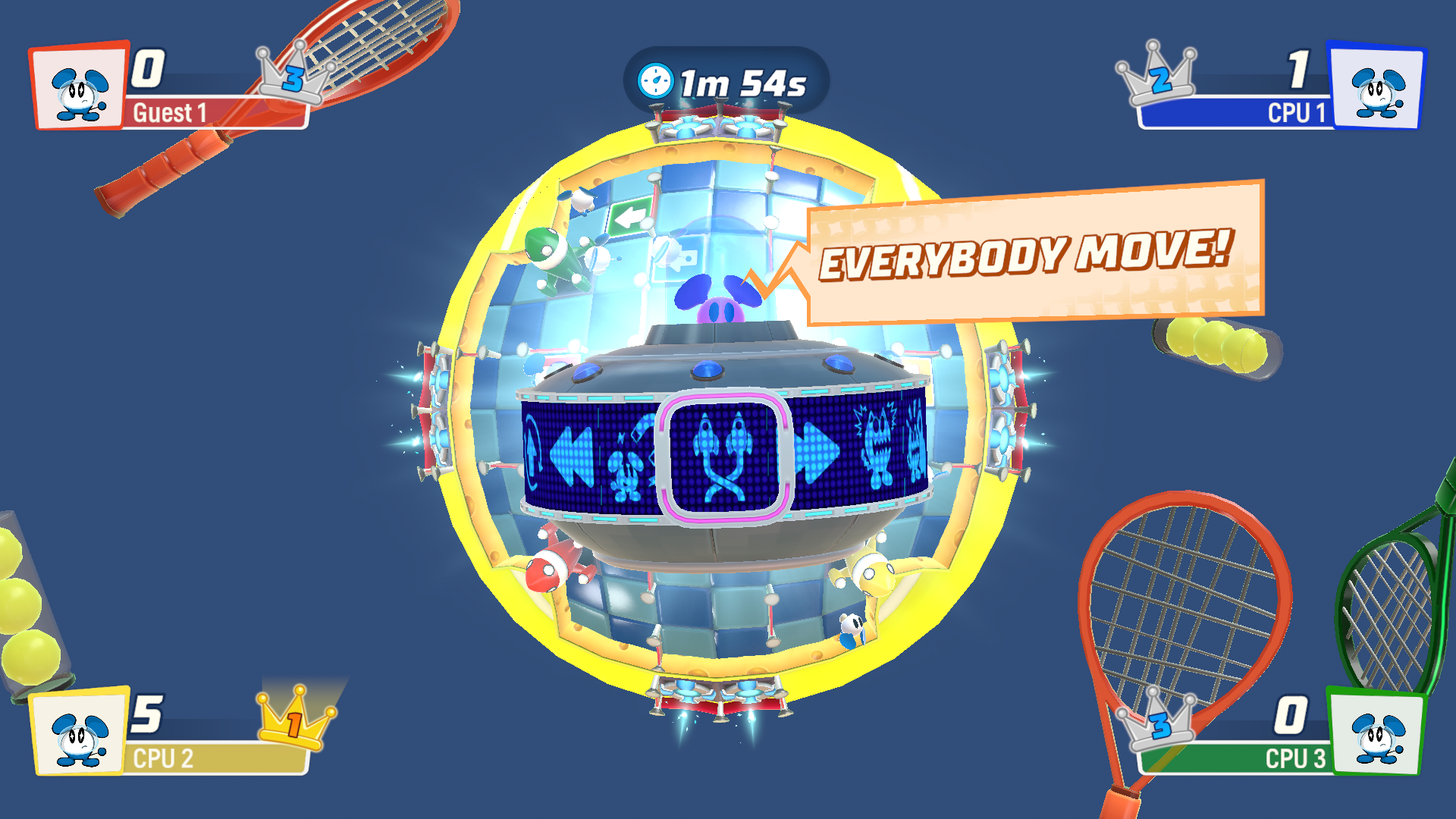 A multiplayer mini-game activated via a pink ChuChu in ChuChu Rocket! Universe.