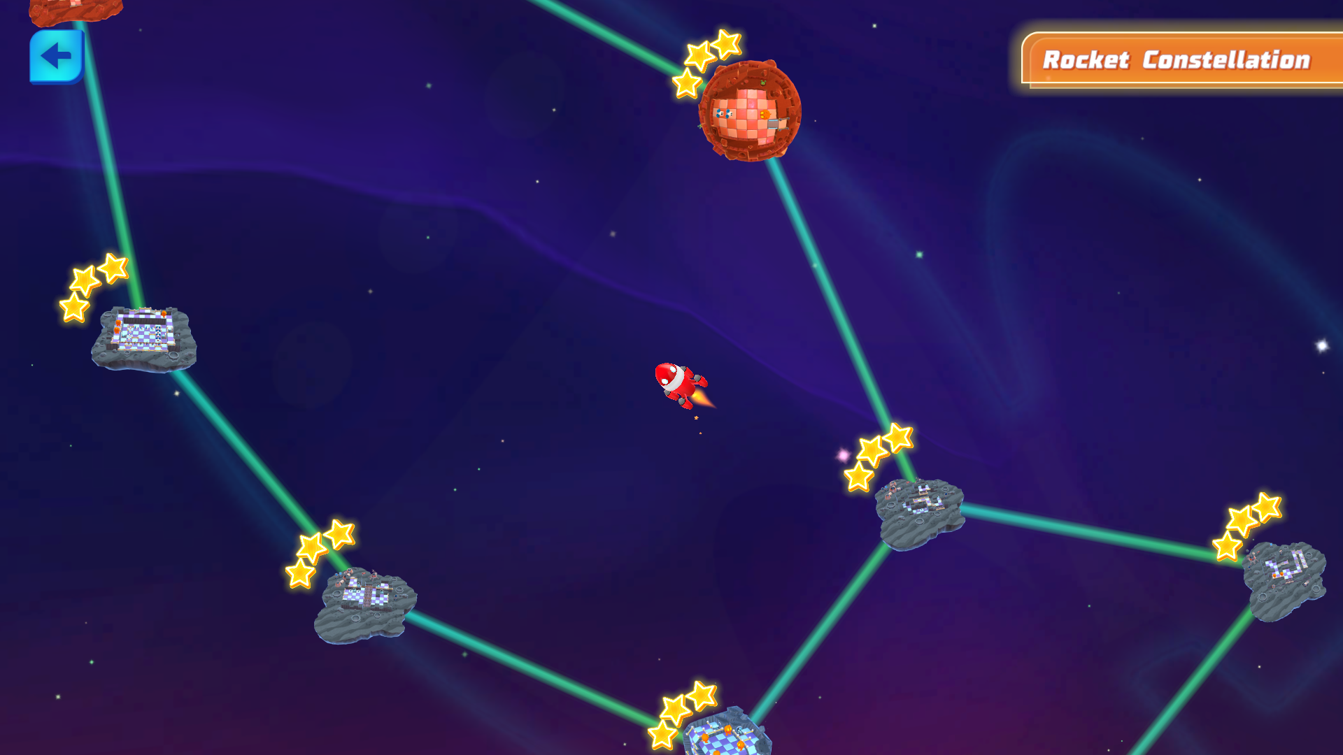 Level selection in ChuChu Rocket! Universe.