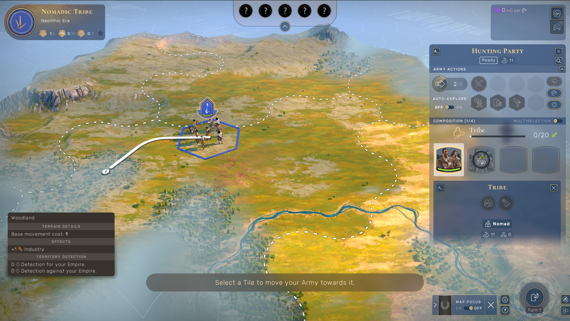 Controlling units in HUMANKIND.