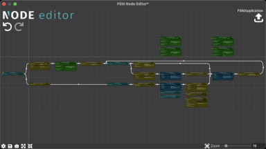 Application FSM example within the Node Graph.