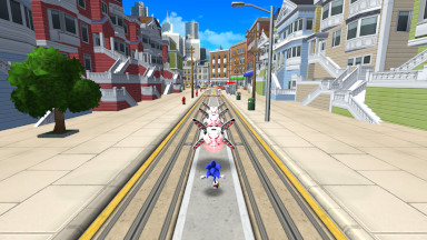 The San Francisco track during the Sonic Dash movie tie-in.